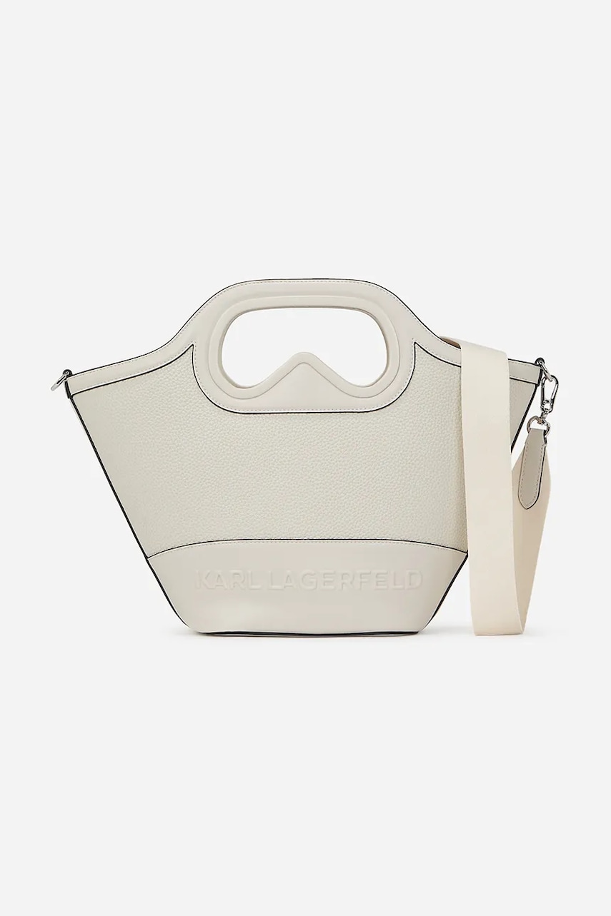 Karl Lagerfeld poseta culoarea alb, A2W30045 Karl Lagerfeld poseta culoarea alb, A2W30045