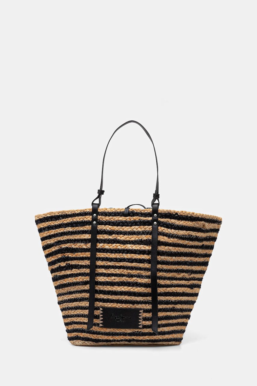 Pepe Jeans Geanta de plajă PAMELA SUNNY culoarea negru, PL031610