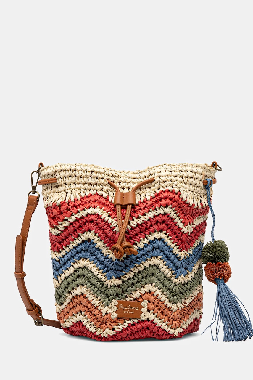 Pepe Jeans geantă EIRA BALI culoarea bej, PL031622