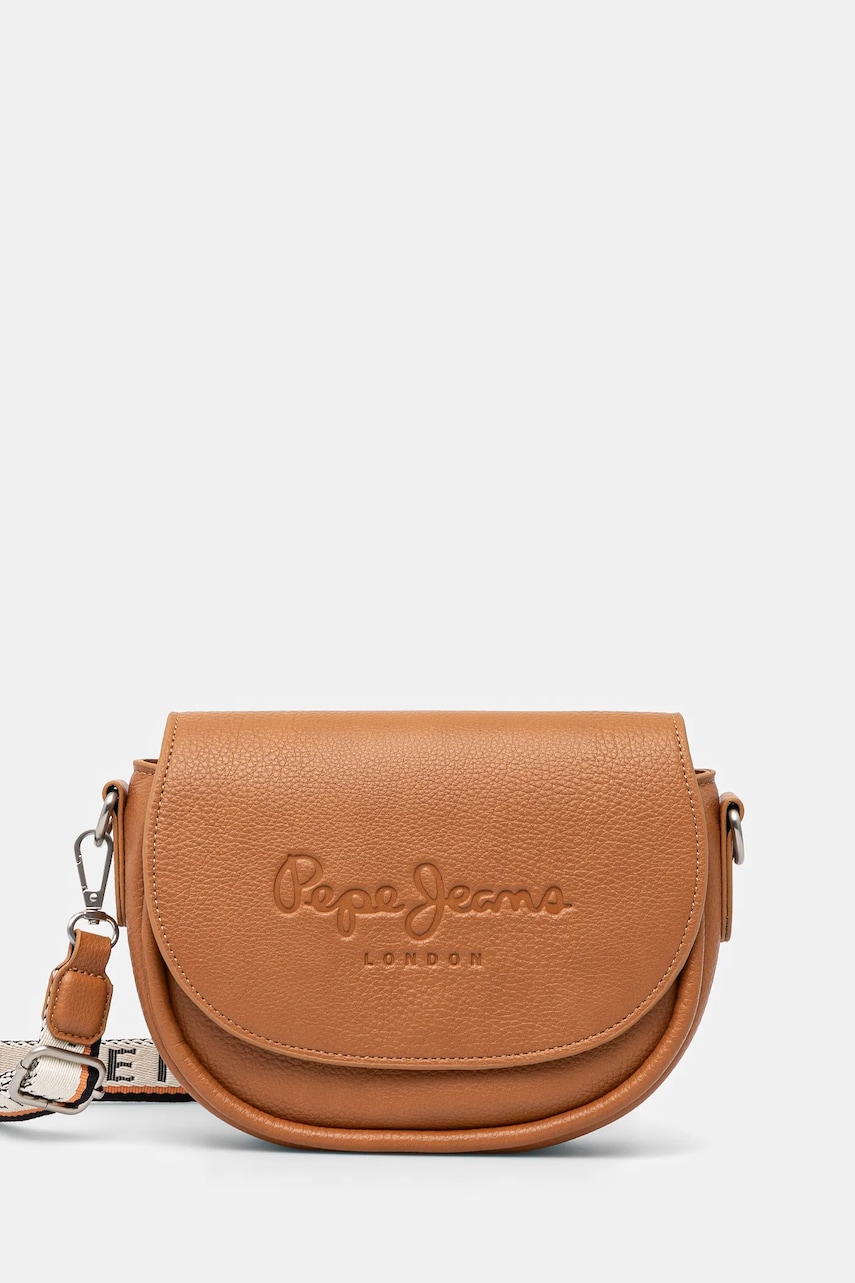 Pepe Jeans poseta CRISHA MAIN culoarea maro, PL031634 Pepe Jeans poseta CRISHA MAIN culoarea maro, PL031634