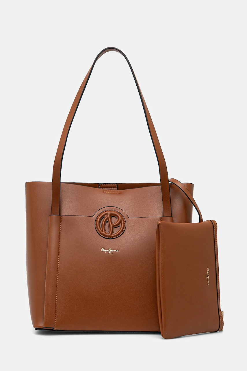 Pepe Jeans poseta COLBIE LIMITED culoarea maro, PL031636 Pepe Jeans poseta COLBIE LIMITED culoarea maro, PL031636