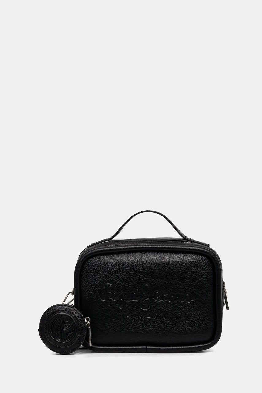 Pepe Jeans poseta BASSY MAIN culoarea negru, PL031637 Pepe Jeans poseta BASSY MAIN culoarea negru, PL031637