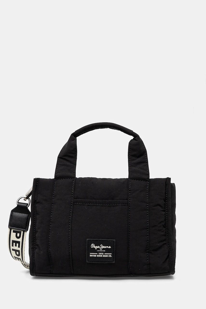 Levně Kabelka Pepe Jeans ZADIE BLOSSOM černá barva, PL031647
