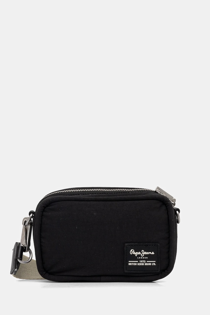 Pepe Jeans poseta BRIANAE BLOSSOM culoarea negru, PL031648 Pepe Jeans poseta BRIANAE BLOSSOM culoarea negru, PL031648