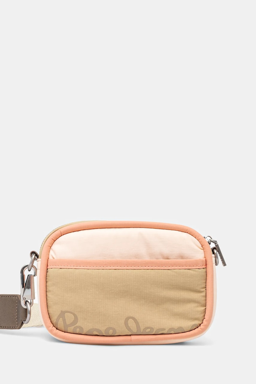Pepe Jeans poseta BRIANAE BLOOM culoarea bej, PL031653 Pepe Jeans poseta BRIANAE BLOOM culoarea bej, PL031653