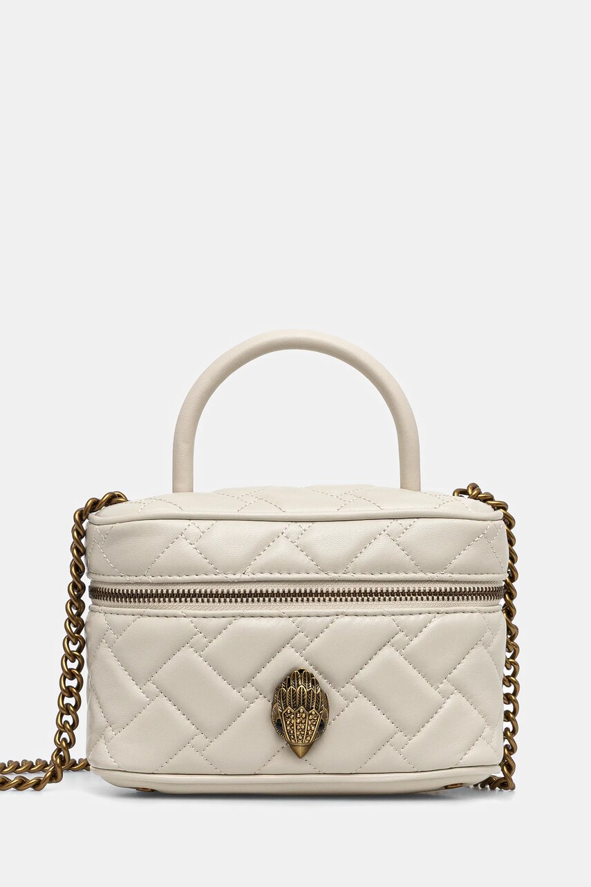 Kurt Geiger London poseta de piele KENSINGTON culoarea bej, 4375141109