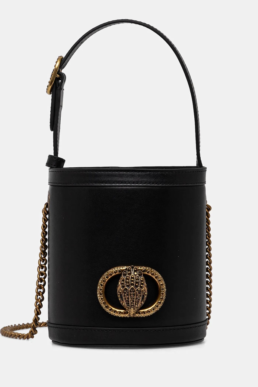 Kurt Geiger London poseta de piele CHELSEA culoarea negru, 4354701169 Kurt Geiger London poseta de piele CHELSEA culoarea negru, 4354701169