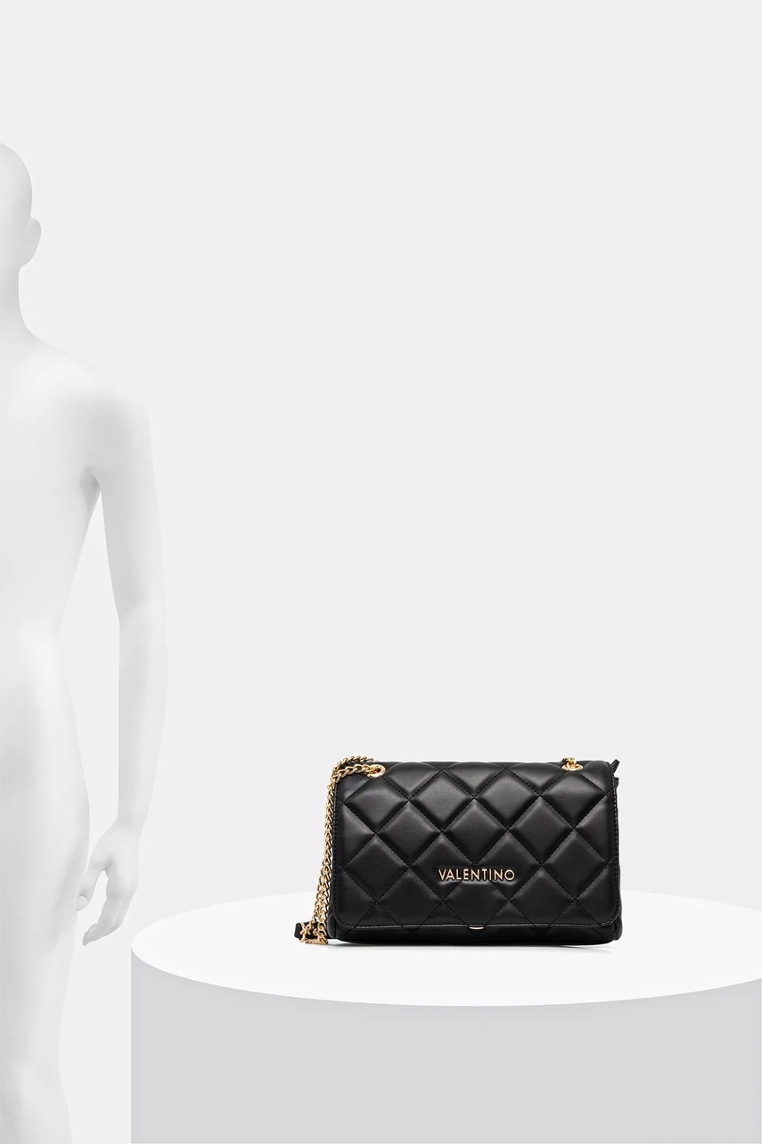 Τσάντα Valentino Bags χρώμα: μαύρο, VBS3KK02R φωτογραφία