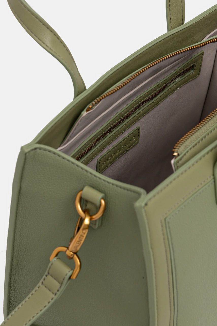 Τσάντα Valentino Bags χρώμα: πράσινο, VBS8G504 φωτογραφία