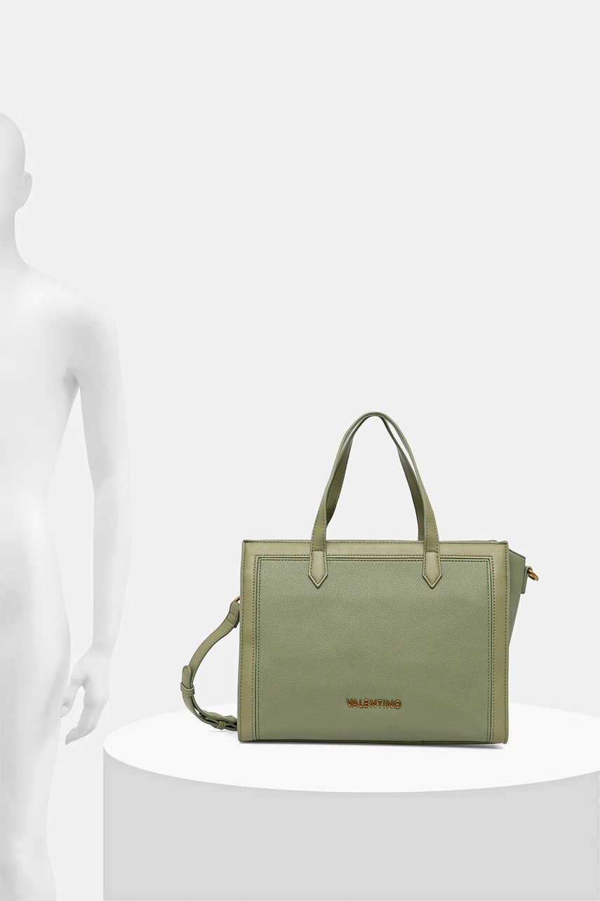 Τσάντα Valentino Bags χρώμα: πράσινο, VBS8G504 φωτογραφία