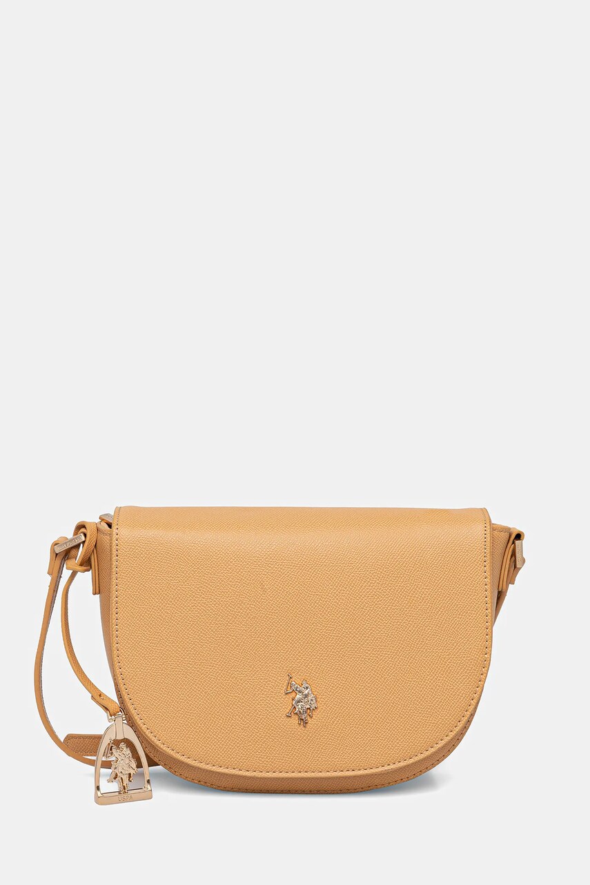 U.S. Polo Assn. geanta Jones culoarea bej, BEUJE8654WVP