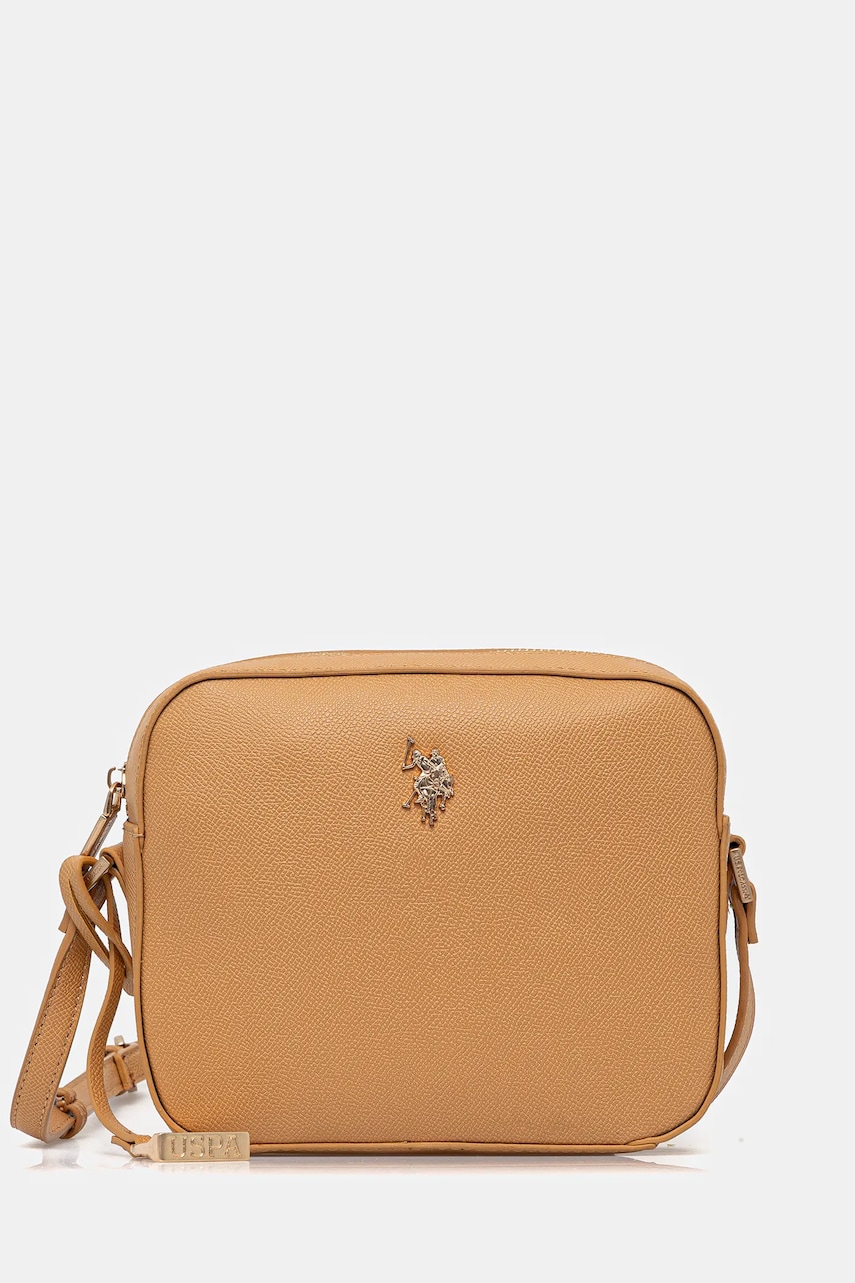 U.S. Polo Assn. geanta Jones culoarea bej, BEUJE8655WVP