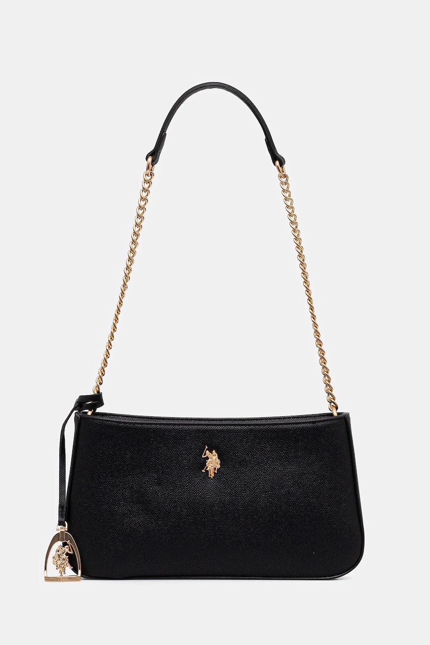 U.S. Polo Assn. poseta Jones culoarea negru, BEUJE8663WVP