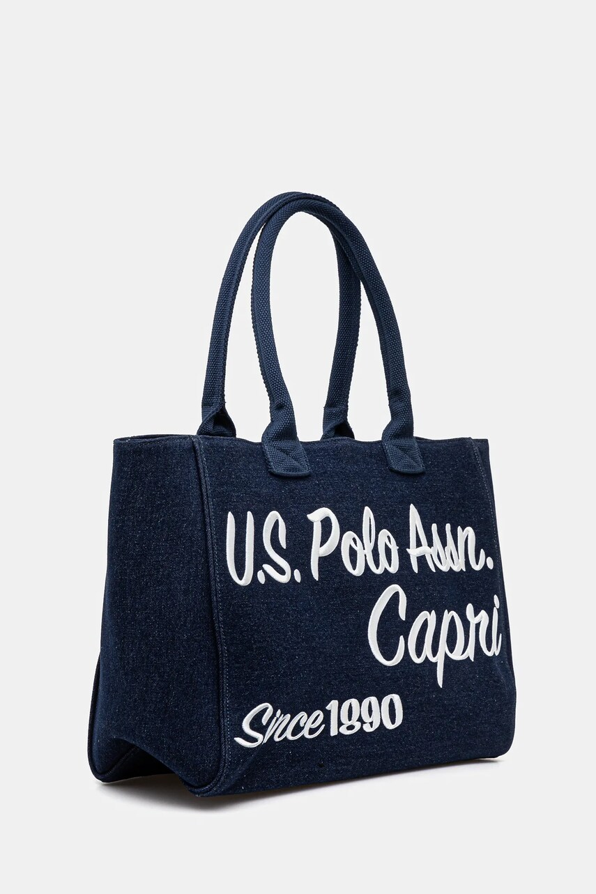 Хлопковая сумка U.S. Polo Assn. Pool цвет синий BEU2P8697WCO Хлопковая сумка U.S. Polo Assn. Pool цвет синий BEU2P8697WCO