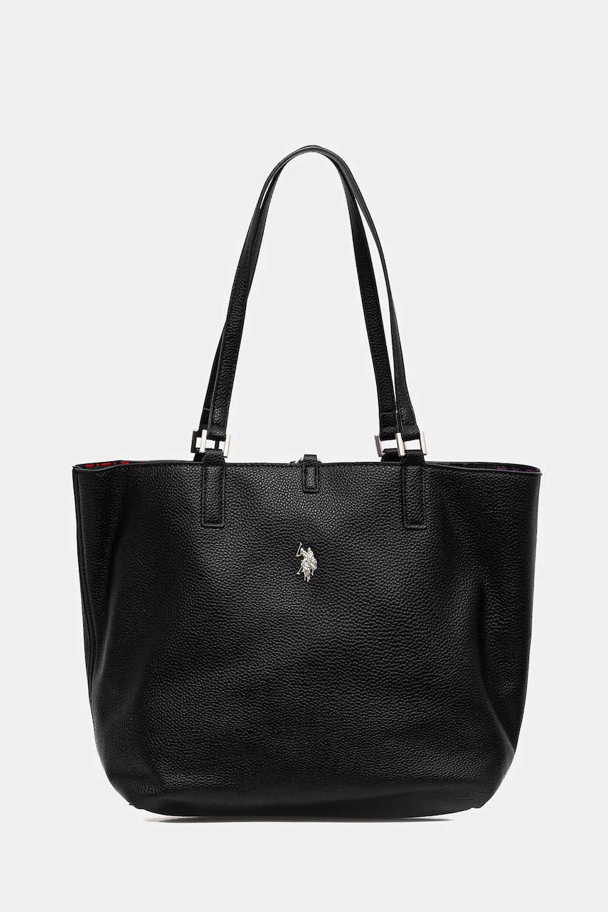 U.S. Polo Assn. poseta cu doua fete Rogersville culoarea negru, BEURR8709WVP U.S. Polo Assn. poseta cu doua fete Rogersville culoarea negru, BEURR8709WVP