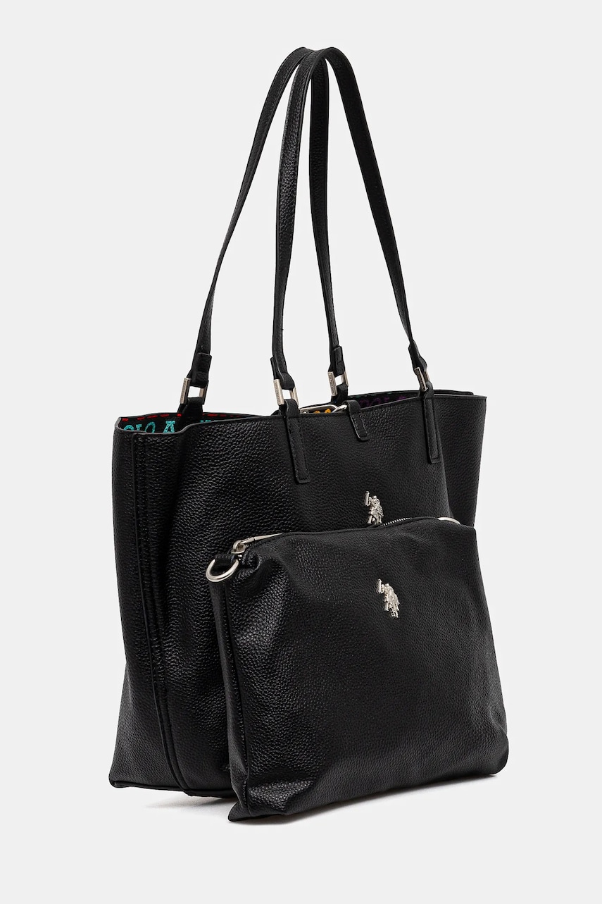 Двусторонняя сумочка U.S. Polo Assn. Rogersville цвет чёрный BEURR8709WVP Двусторонняя сумочка U.S. Polo Assn. Rogersville цвет чёрный BEURR8709WVP