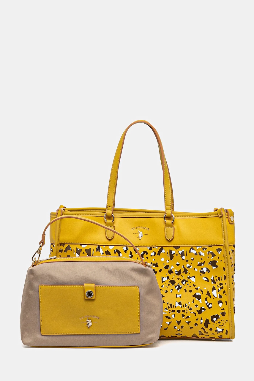 U.S. Polo Assn. poseta Road culoarea galben, BEU1R8646WWI