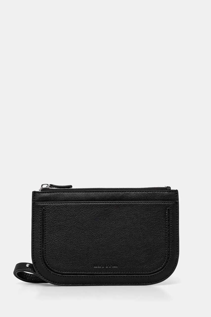 Marc O'Polo poseta de piele culoarea negru, 50219901502110