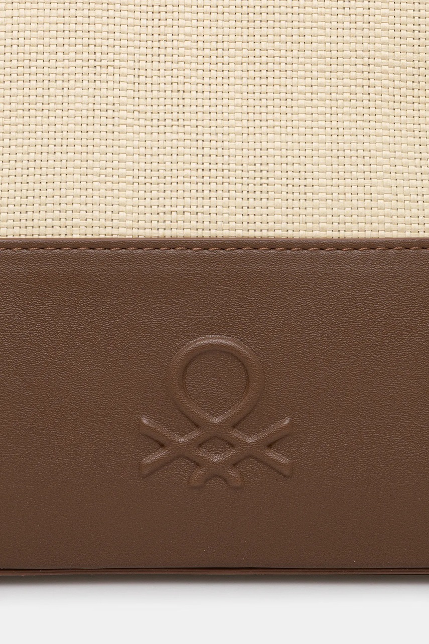 Τσάντα United Colors of Benetton χρώμα: καφέ, 67O1DY07S φωτογραφία