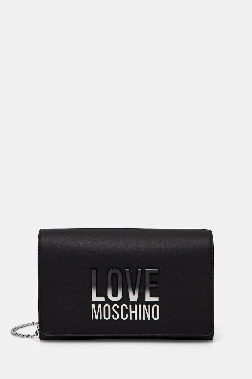 Love Moschino poseta culoarea negru, JC4260PP0MKD000B
