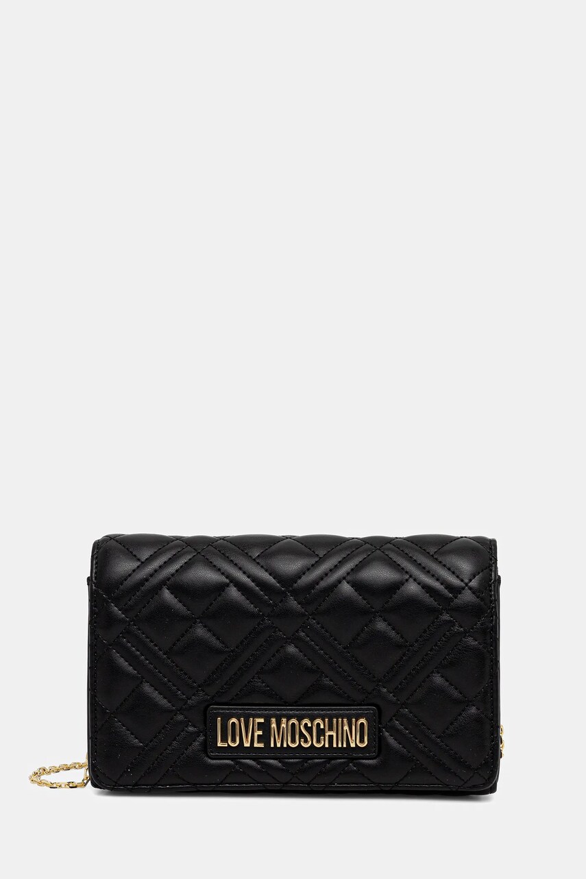 Love Moschino geanta culoarea negru, JC4248PP0MLA0000