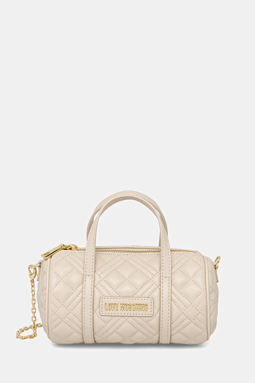 Love Moschino geantă culoarea bej, JC4249PP0MLA0110