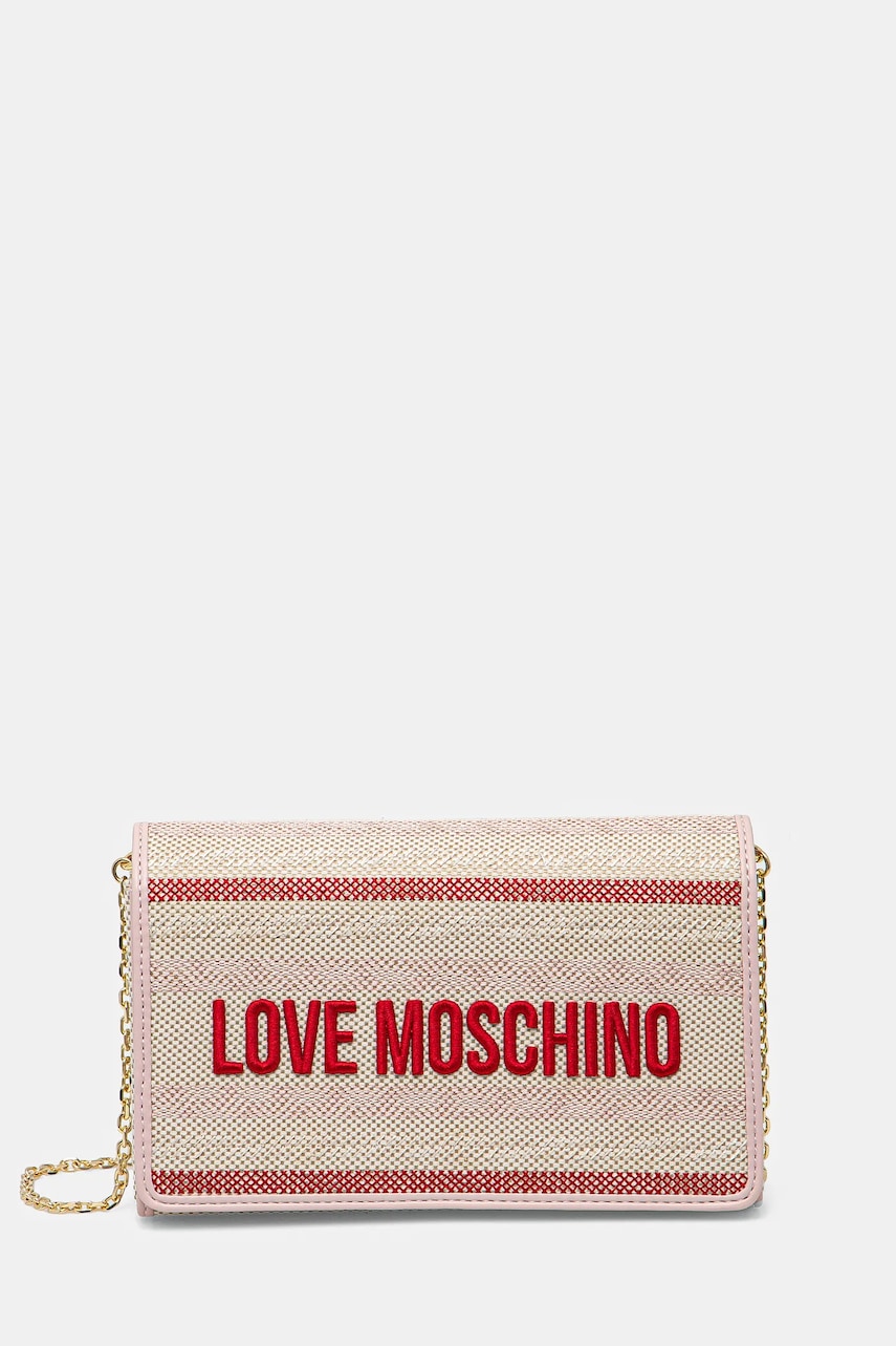 Love Moschino poseta culoarea bej, JC4241PP0MKO110A