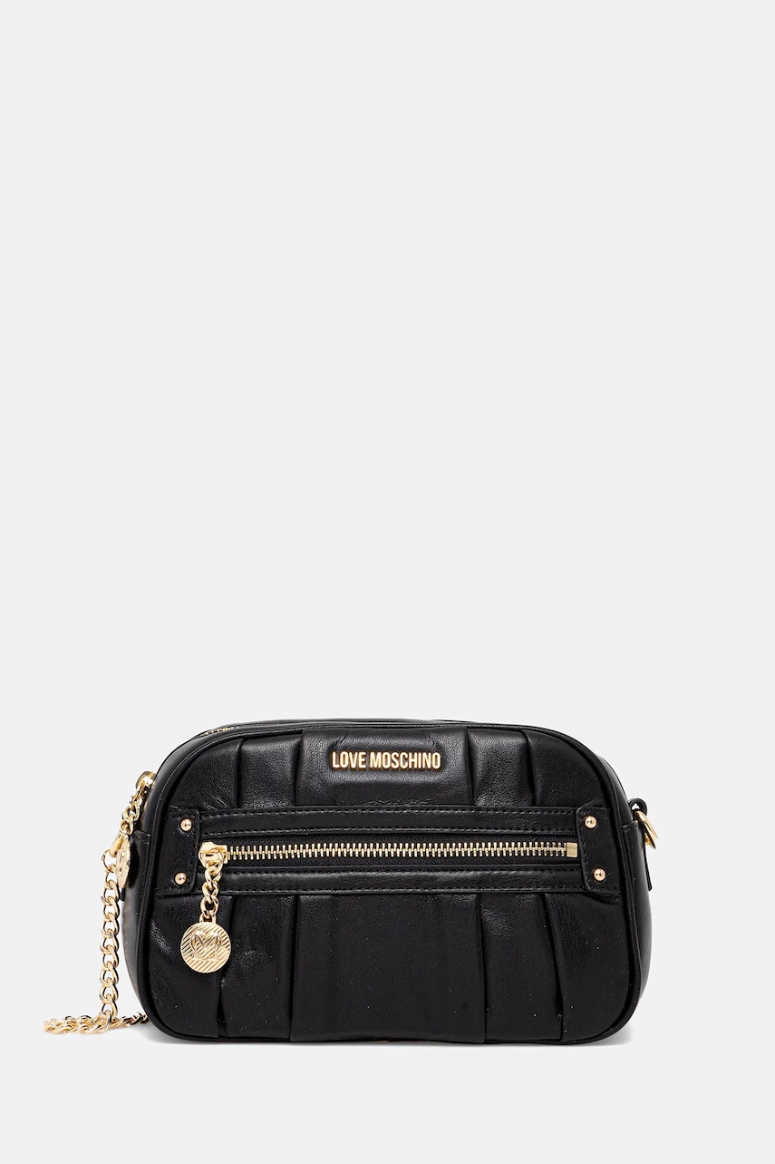 Love Moschino poseta culoarea negru, JC4217PP0MKB0000