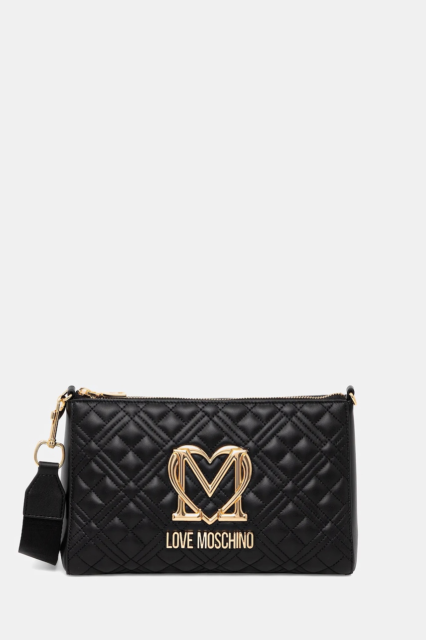 Levně Kabelka Love Moschino černá barva, JC4300PP0MK1200A