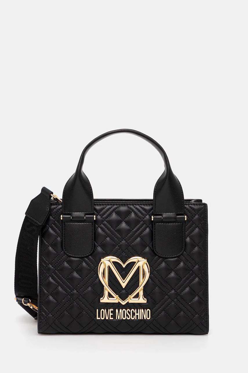 Levně Kabelka Love Moschino černá barva, JC4303PP0MK1200A