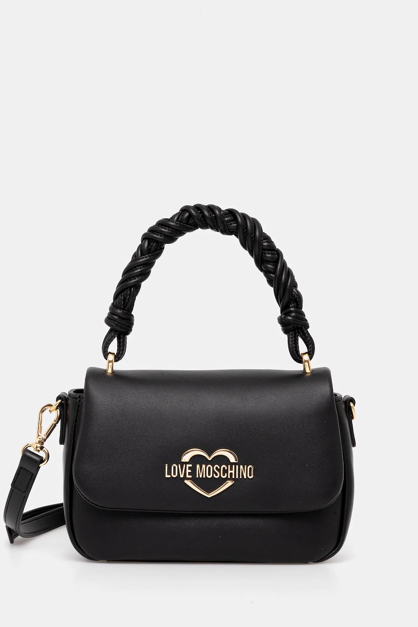 Levně Kabelka Love Moschino černá barva, JC4311PP0MK1300A