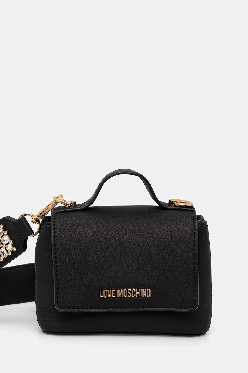 Love Moschino geantă culoarea negru, JC4279PP0MKI0000