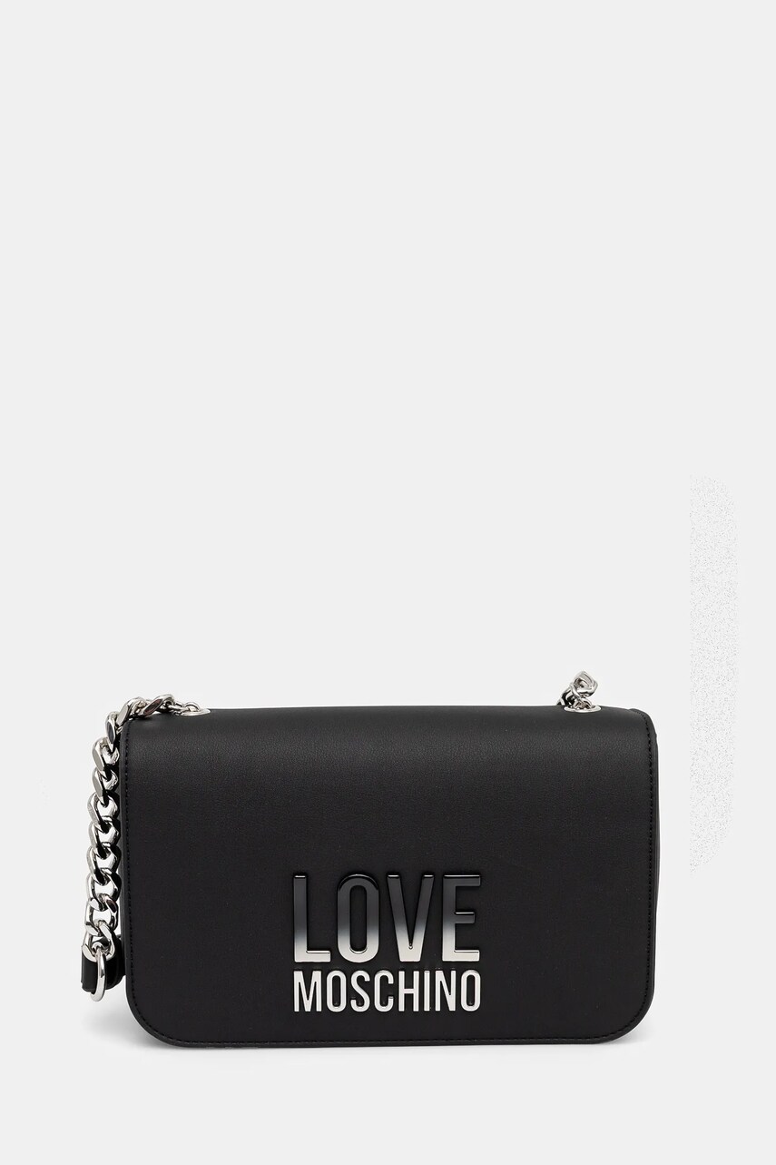 Love Moschino geantă culoarea negru, JC4254PP0MKD000B