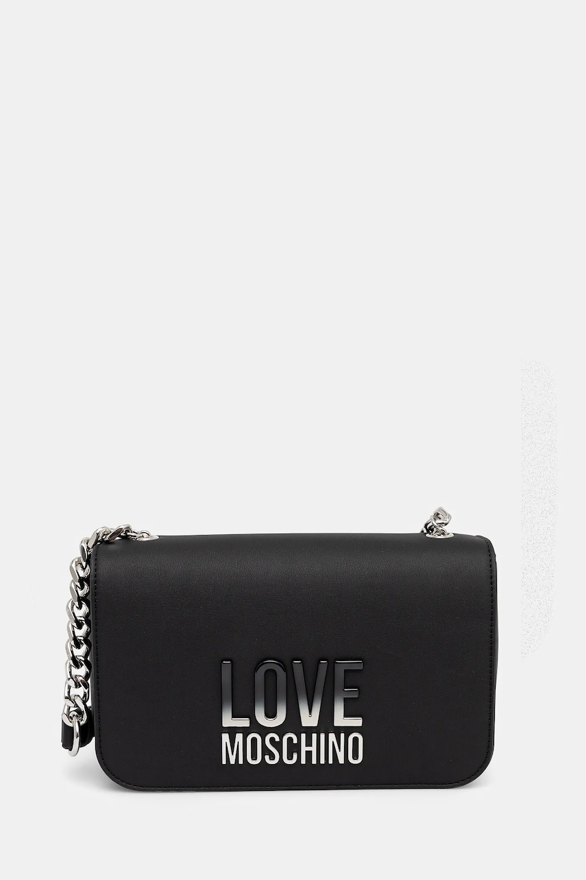 Love Moschino geantă culoarea negru, JC4254PP0MKD000B