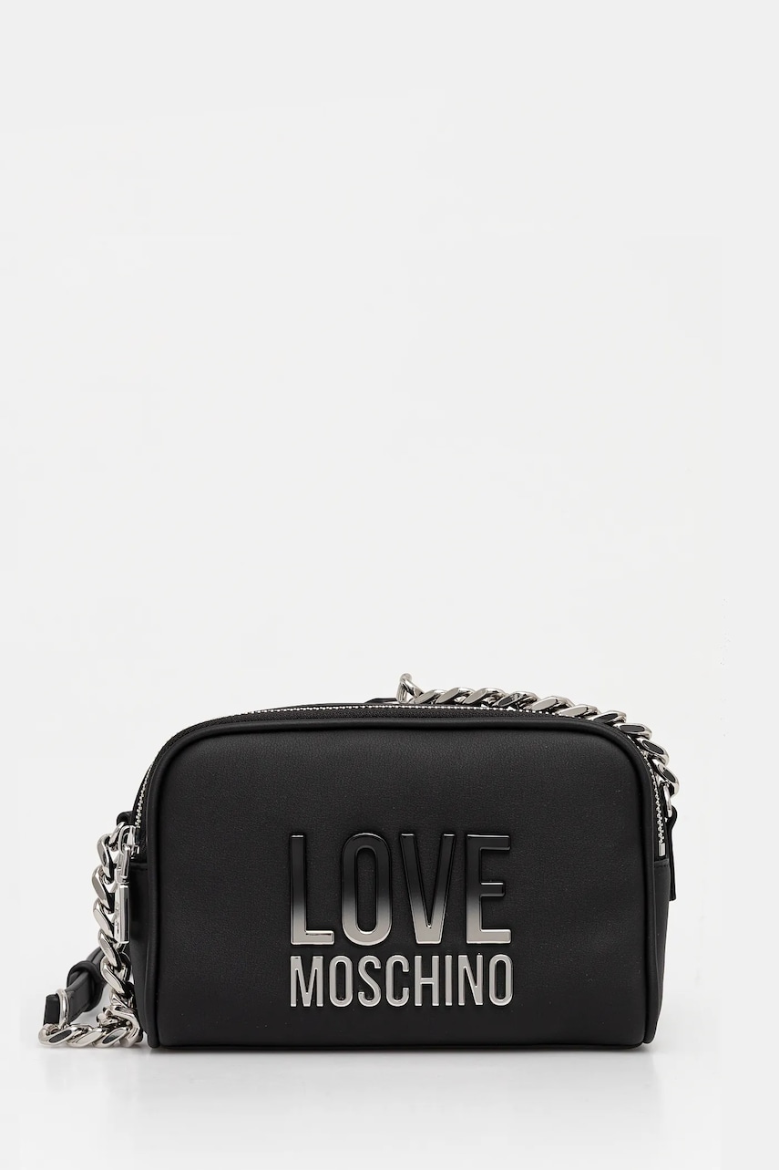 Love Moschino geanta culoarea negru, JC4255PP0MKD000B