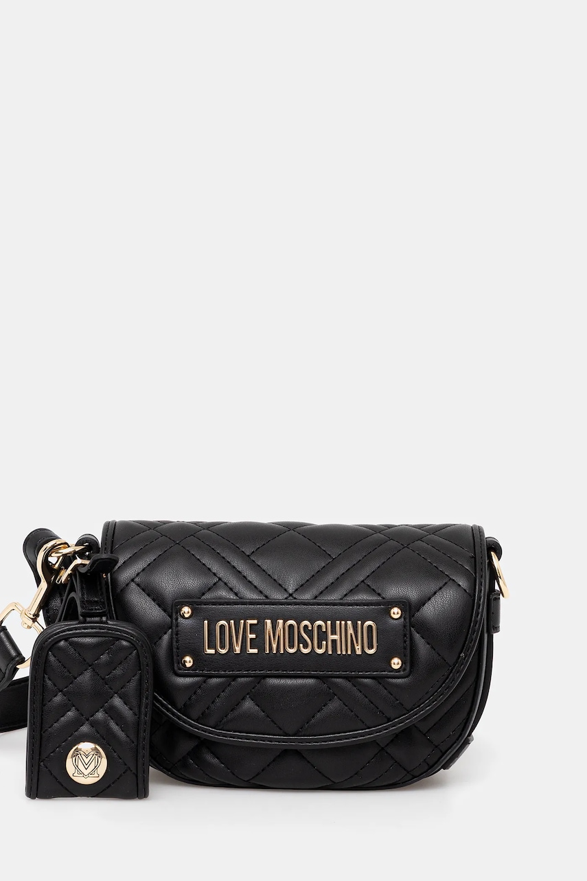 Love Moschino poșetă culoarea negru, JC4209PP0MLA0000