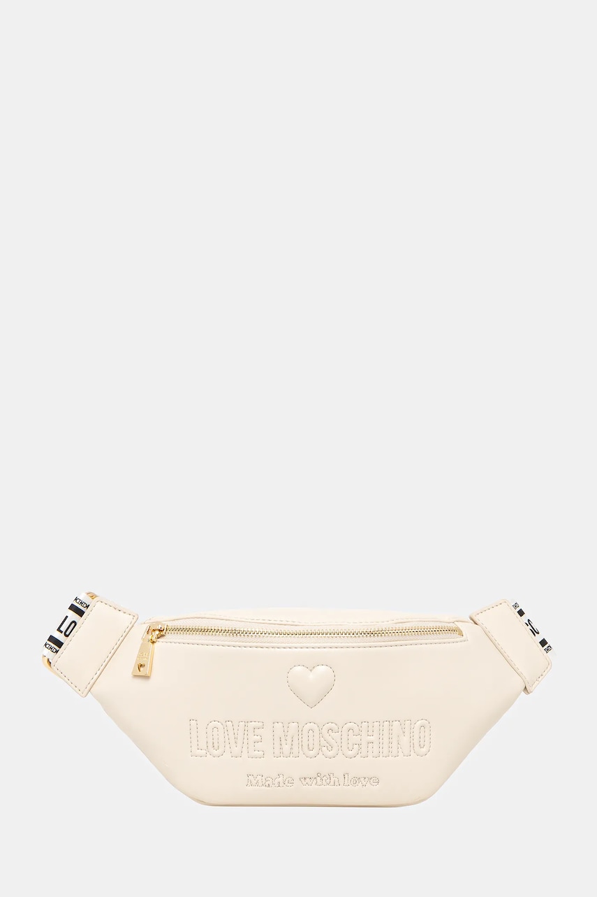Love Moschino borsetă culoarea bej, JC4223PP0MKF0110