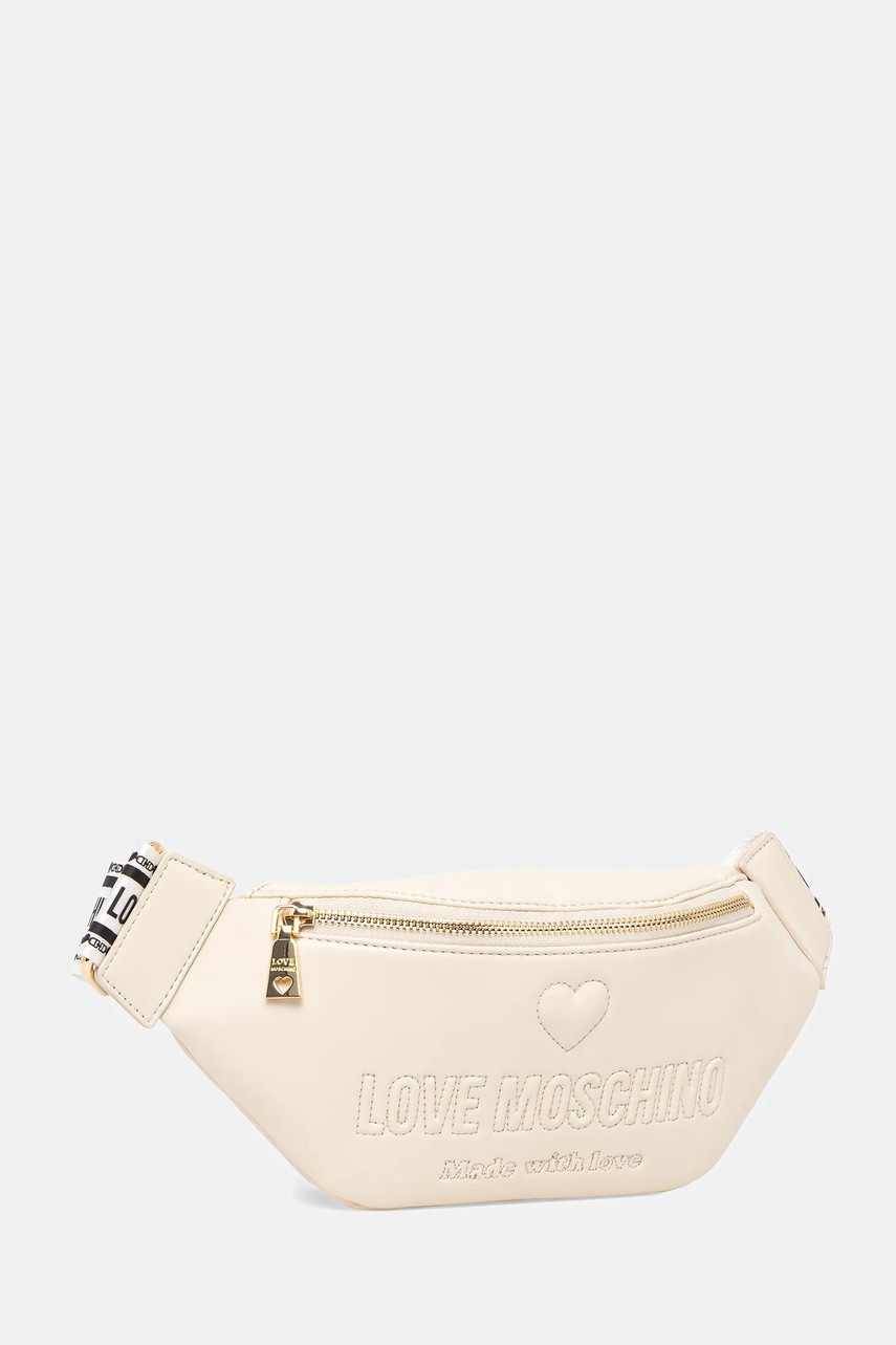 Сумка на пояс Love Moschino цвет бежевый JC4223PP0MKF0110 Сумка на пояс Love Moschino цвет бежевый JC4223PP0MKF0110