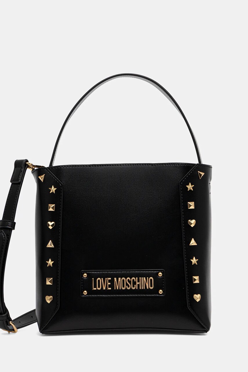 Love Moschino geantă culoarea negru, JC4270PP0MKH0000