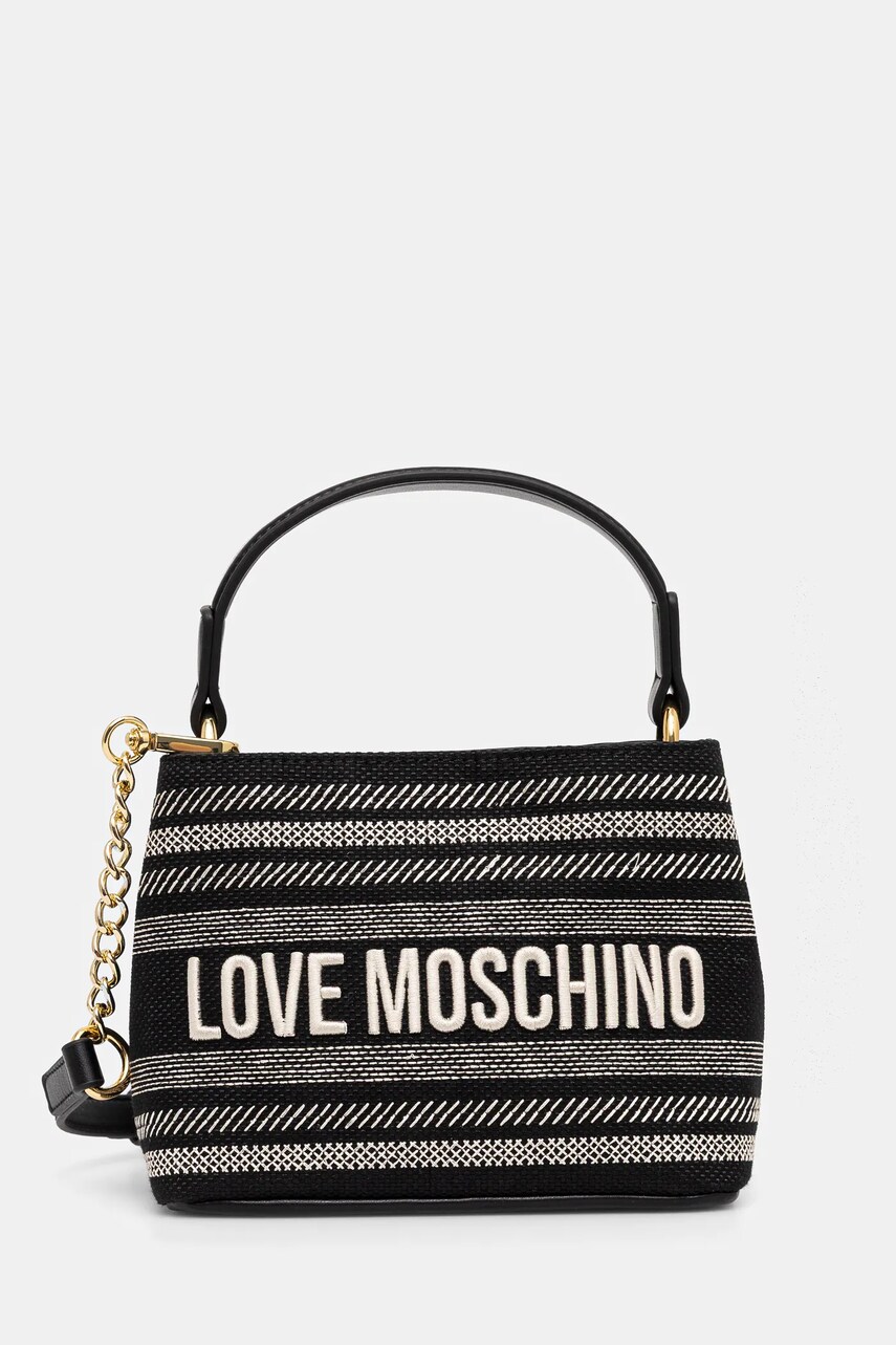 Love Moschino geantă culoarea negru, JC4240PP0MKO100A