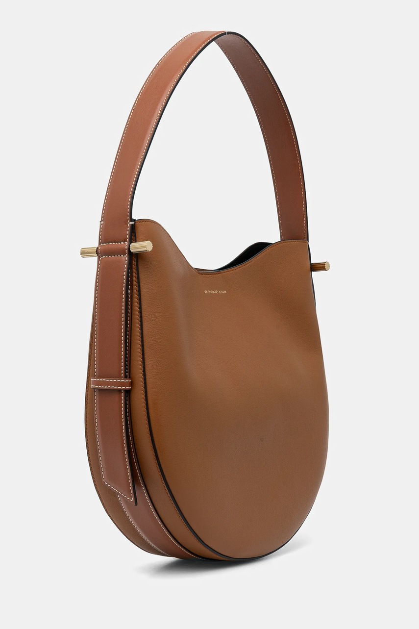 Кожаная сумочка Victoria Beckham цвет коричневый B125AAC006325A Кожаная сумочка Victoria Beckham цвет коричневый B125AAC006325A