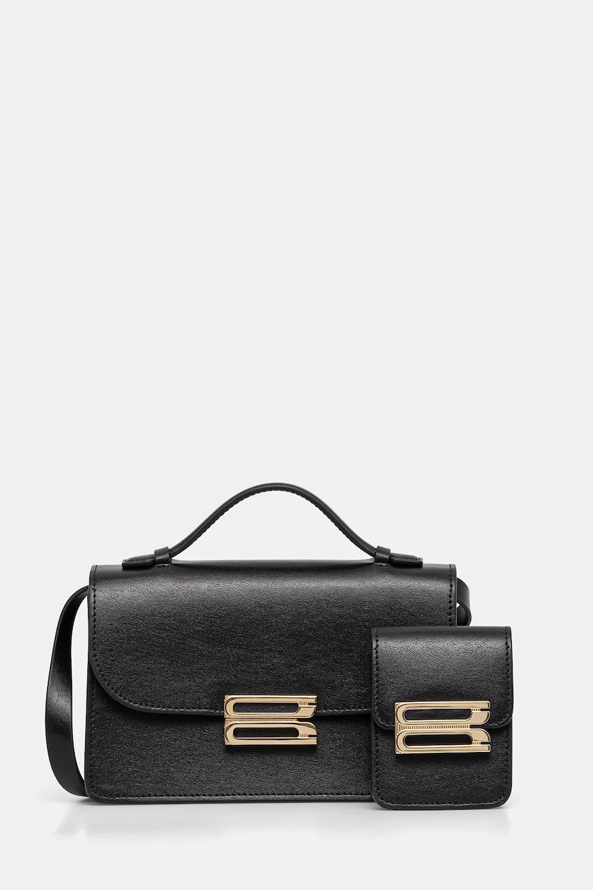 Victoria Beckham poseta de piele culoarea negru, B225AAC006524A Victoria Beckham poseta de piele culoarea negru, B225AAC006524A