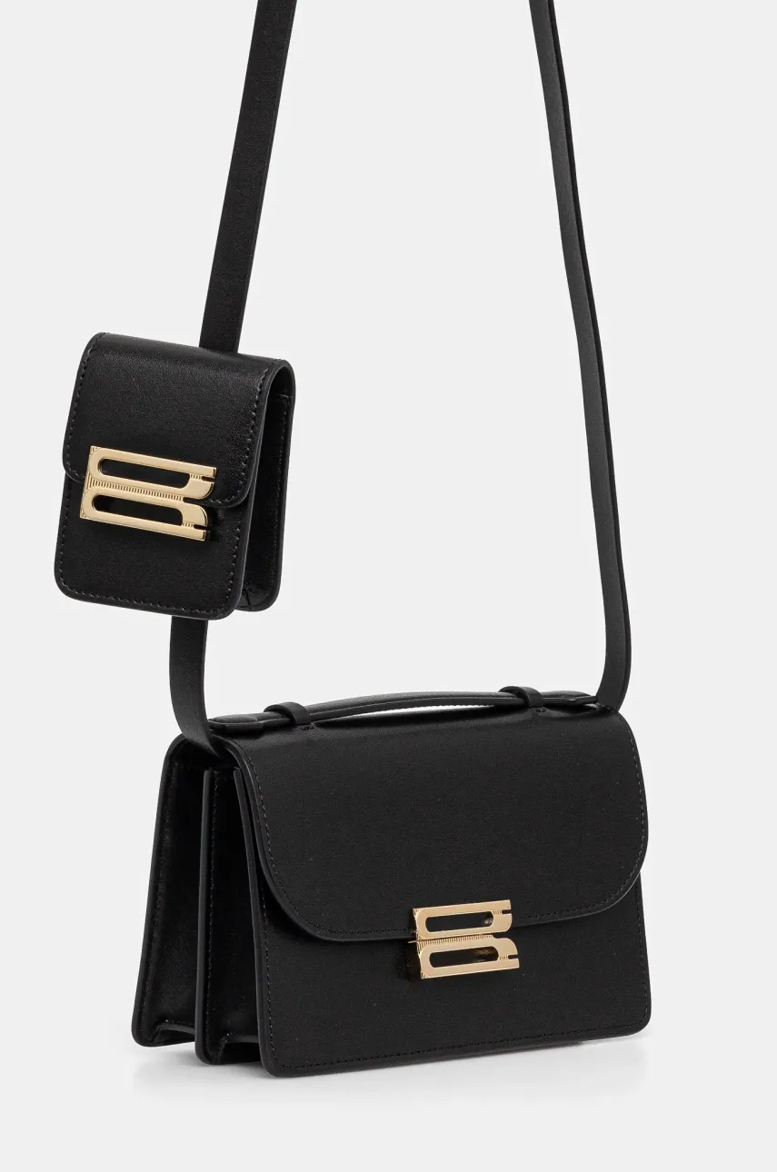 Кожаная сумочка Victoria Beckham цвет чёрный B225AAC006524A Кожаная сумочка Victoria Beckham цвет чёрный B225AAC006524A