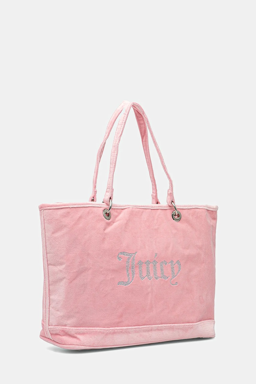 Сумочка из велюра Juicy Couture Kimberly цвет розовый BEJQL8761WPO Сумочка из велюра Juicy Couture Kimberly цвет розовый BEJQL8761WPO