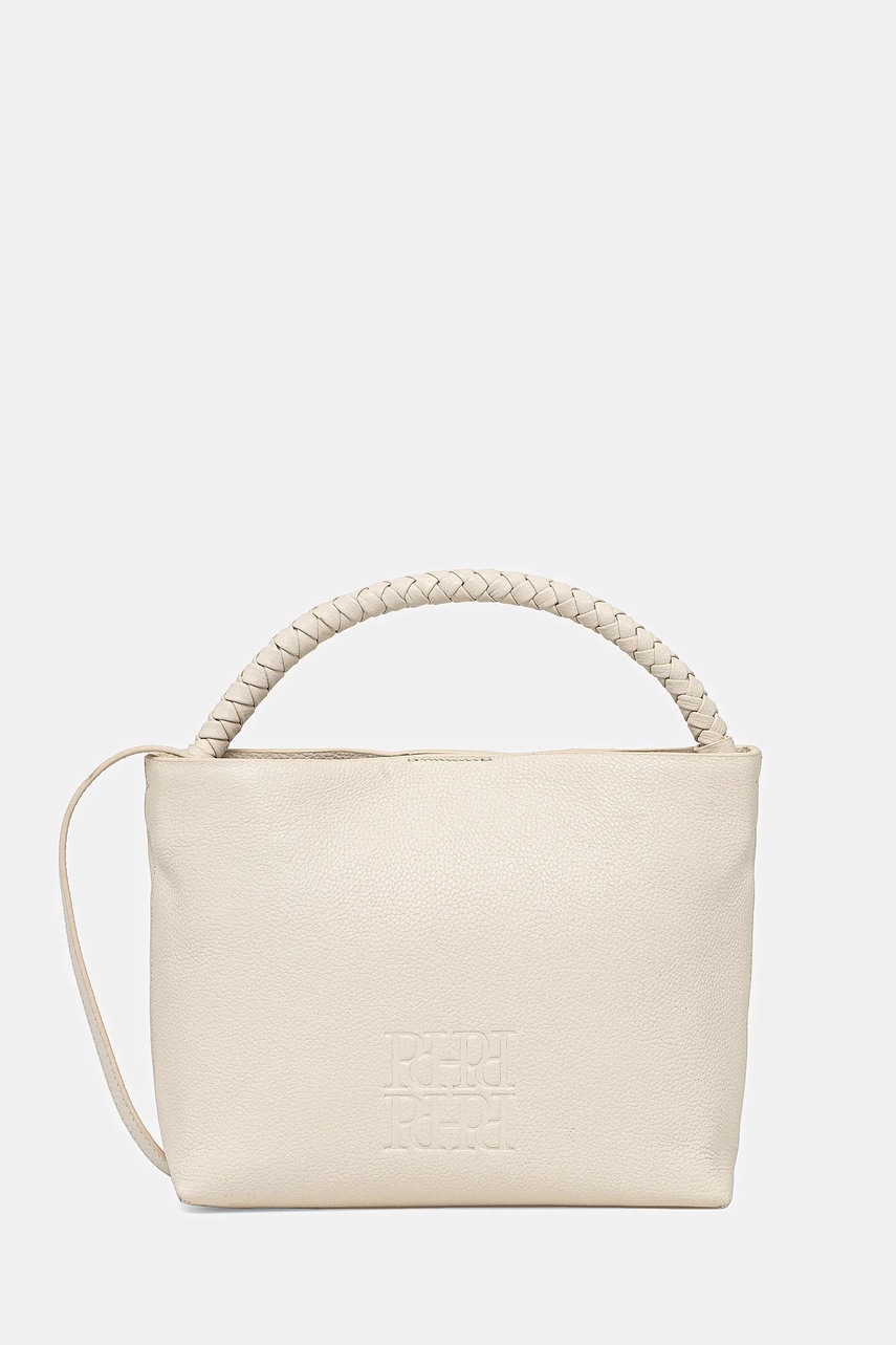 Pedro del Hierro poșetă de piele culoarea bej, 1119573