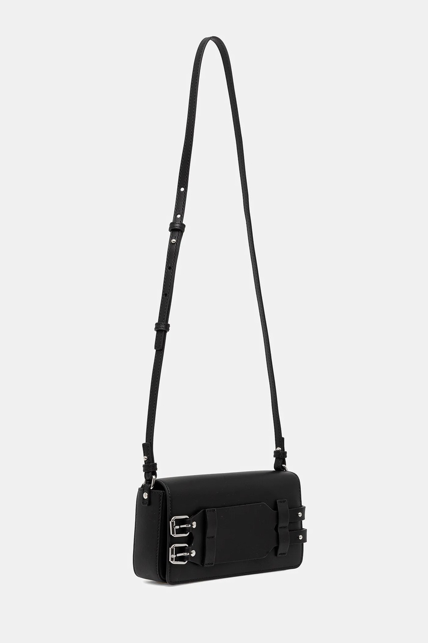 Кожаная сумка MM6 Maison Margiela цвет чёрный SB6WG0018