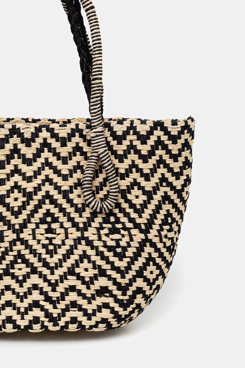 Τσάντα Hoss Intropia χρώμα: μπεζ, 2059300 φωτογραφία