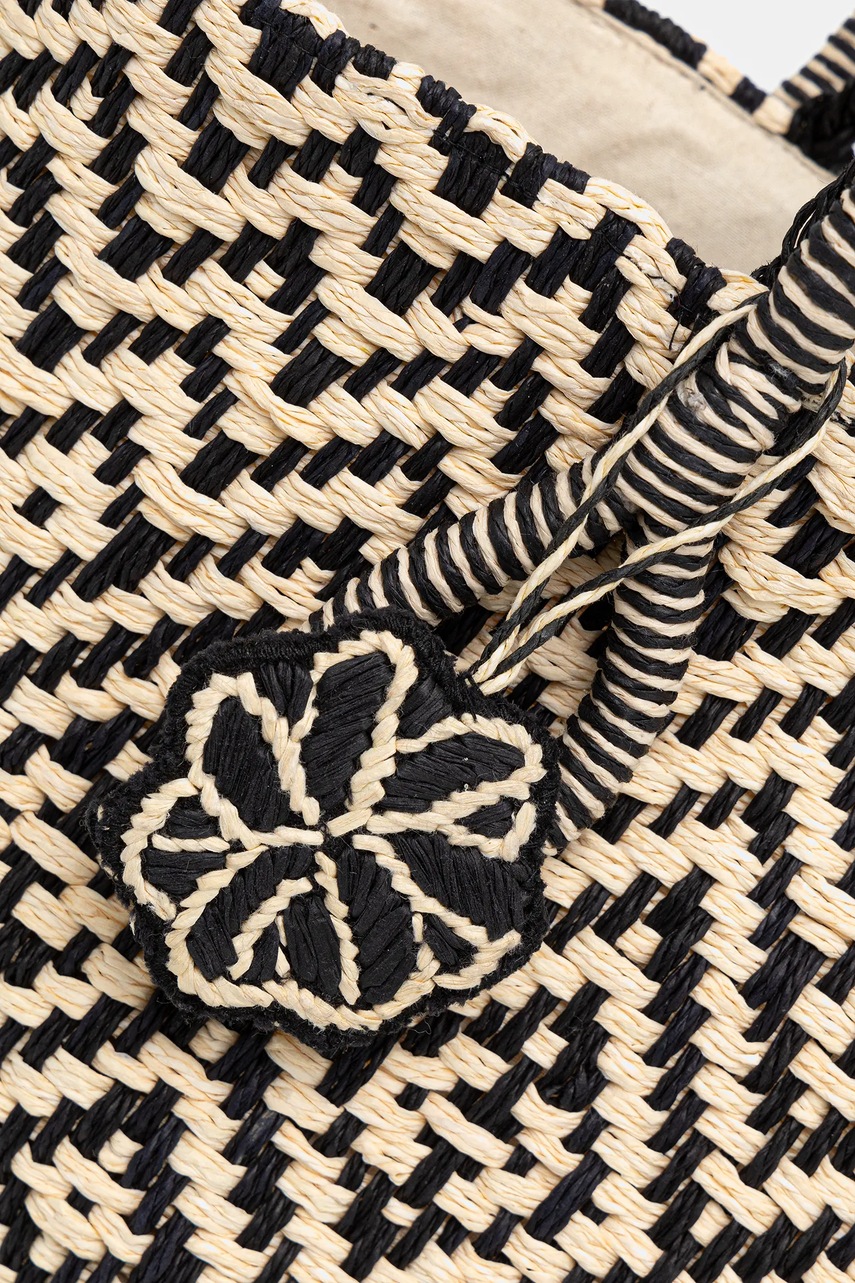 Τσάντα Hoss Intropia χρώμα: μπεζ, 2059300 φωτογραφία