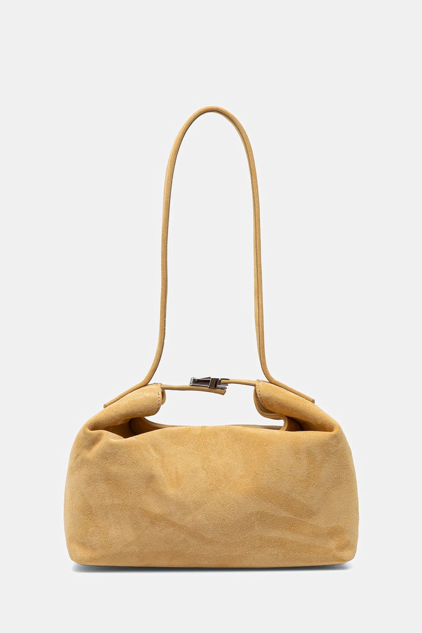 By Far poseta de piele culoarea bej, MWBSB052KL007BG039PL