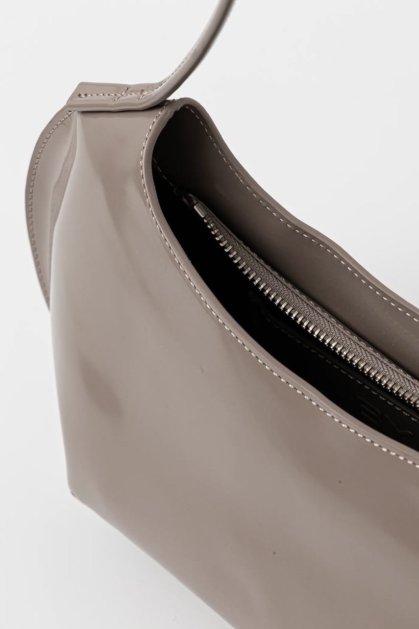 Δερμάτινη τσάντα By Far χρώμα: γκρι, MWBSB056CL017BG037PL φωτογραφία